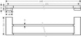 HANSGROHE HG AddStoris Double towel rail matt black – 41743670