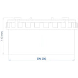 POLOPLAST PO Schraubdeckel POLO-KWL DN 200   – 02927