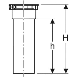 GEBERIT GE Extension Flange Attachment Shower Channel Cleanline – 154.313.00.1
