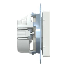 MERTEN SCHUKO socket outlet, plug-in terminals, polar white, System M – MEG2301-0419
