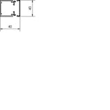 HAGER LF Trunking made of PVC LF 40x40mm traffic white – LF4004009016