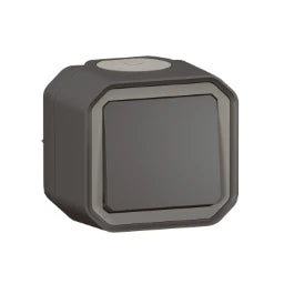 LEGRAND FR AP Switch 10 A, plug-in terminals (SL), IP 55, IK08, Anthracite - 069790L