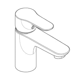KLUDI Kludi Objekta Basin Mixer without Pop-up Waste, chrome – 321260575