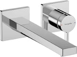 HANSGROHE HG Tecturis E Wall-Mounted Basin Mixer, 2-Hole, Concealed Installation, Finish Set, 225 mm Spout, Chrome – 73051000