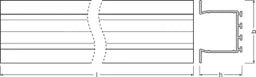LEDVANCE Wide Profiles for LED Strips -PW02/UW/39 X26/14/2  – 4058075401471