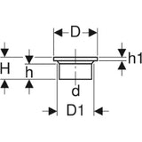 GEBERIT GE PE Weld-on Collar d 90 mm 366744 – 366.744.16.1