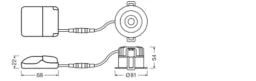 LEDVANCE SPOT DARKLIGHT 8W 927 PS DIM IP44 WT  – 4058075799806