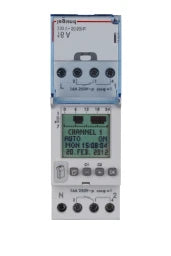 LEGRAND AlphaRex³ D22 digital weekly time switch, 230 VAC, 2 channel, 2 DIN modules – 412641