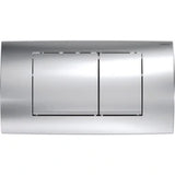 GEBERIT GE Twinline30 Dual-Flush Actuator Plate Gloss Chrome/Matte Chrome/Gloss Chrome – 115.899.KH.1