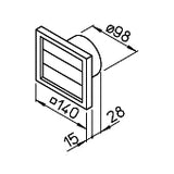 HELIOS Helios Closing flap Type VK100 white – 757