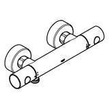 GROHE Grohtherm 800 Cosmopolitan Thermostat Brausebatterie 1/2, chrom   – 34 765 000