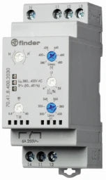 FINDER 3-phase monitoring relay, adjustable, neutral wire monitoring – 70.41.8.400.2030
