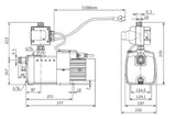 WILO Wilo High-Pressure Centrifugal Pump HiMulti 3 C 1-24 P, G1, 230 V, 400 W – 2543599