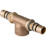 GEBERIT GE Mepla Tee Internal Thread Red Brass d63mm x Rp1/2 x 63mm - 607.360.00.5
