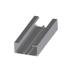 GGK BRA3 Aluminum Skirting Duct Bottom Part H=62 W=130mm, natural anodized – 18271