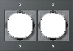 GIRA Frame 2-gang TX44 (flush-mounted IP44) anthracite – 021267