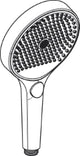 HANSGROHE HG Rainfinity HB 130 3-jet chrome – 26864000