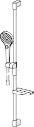 HANSA Hansa Viva Wall bar set 4416 chrome – 4416 0210