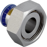 GEBERIT GE Mapress Stainless Steel Gas Transition with Union Nut, Conical Sealing d22mmxG1 3/8 – 34161