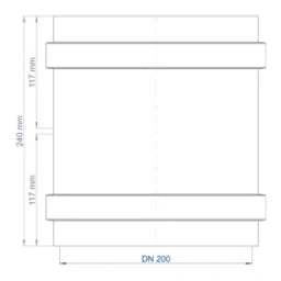 POLOPLAST PO Doppelmuffe POLO-KAL NG DN 200   – 02986