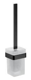 EMCO Emco Passion Toilet Brush Set with Frosted Crystal Glass, Black – BPPAASEBGS