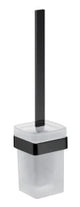 EMCO Emco Passion Toilet Brush Set with Frosted Crystal Glass, Black – BPPAASEBGS