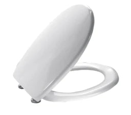 MKW Euro 6000 Toilet Seat with Lid, Antibacterial White with Vario-EDS Hinge – B210-0201