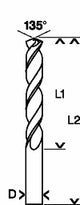 BOSCH POWER TOOLS HSS-G Metal Drill Bit, DIN 338, 6 x 57 x 93 mm, 1-pack – 2 608 585 926