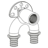 REHAU REHAU Double Wall Bracket RAUTITAN RX+ 20/20 - Rp 1/2 short - 14564041001