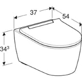 GEBERIT SANITARY Geberit One Deep Rimless WC with WC Seat white alpine, TurboFlush – 500.201.01.1