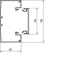HAGER Trunking-UT,PVC,65130,traffic white  – BRP6513019016