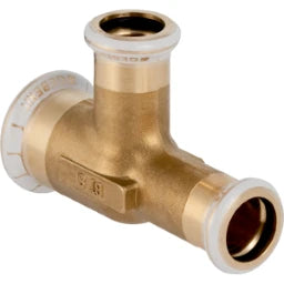 GEBERIT GE Mapress Brass Tee reducing outlet d28 x 22 x 22mm – 61197