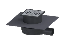 KESSEL KESSEL Floor Drain The Ultraflat 79 DN 50, clip flange, slotted grating – 44700.20M