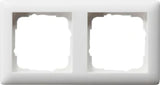 GIRA Frame 2-gang Standard 55 pure white matt   – 021204