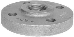 FISCHER GEORG FITTINGS Gewindeflansch Fig. 329 2" schwarz   – 770329109