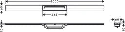 HANSGROHE HG RainDrain Flex Duschrinne 1000 mm kürzbar zur freien Montage BST   – 56046800