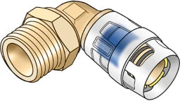 KE KELIT KMP460X PROTEC CLIX Transition Fitting 90 Degree with Male Thread 20x1/2" – 730212D02