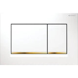 GEBERIT GE Sigma20 dual-flush plate, white-gold-white – 115.883.KK.1