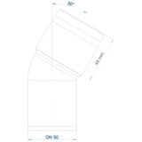 POLOPLAST PO Bogen POLO-KAL 3S DN 50/30Grad  – 102502
