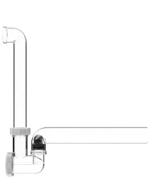 HUTTERER & LECHNER HL136T Kugel-Kondensatsifon DN40 transparent, Abgang waagrecht  – HL136T