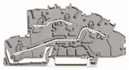 WAGO Installationsetagenklemme L/L 4 mm², grau   – 2003-7642