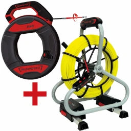 RUNPOTEC Profi-Set Aktion Glasfaserstab 4,5mm 60m Gewinde RTG 6mm inkl.Haspel Runpo5 30m   – 11120