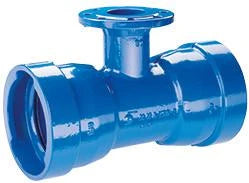 TIROLER ROHRE TRM-VRS-MMA-pc.blue DN 80x 80 with long sleeves flanged outlet curved PN10 – 106080127