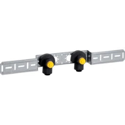 GEBERIT GE PushFit Connection Angle, pre-assembled, sound-insulated double, d16mm x Rp1/2, Ad15.3cm brass – 650.300.00.1