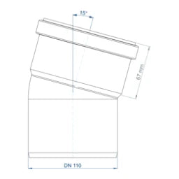 POLOPLAST PO Bogen POLO-KAL NG DN 110/15Grad   – 02140