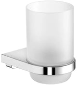 KEUCO Keuco Passion Tumbler Holder Complete, Frosted Crystal Glass, Chrome – BPPAASKGH
