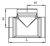 HAWLE ZAK 46 T-piece – 5006210