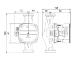 GRUNDFOS Grundfos High-efficiency Circulator Pump ALPHA Solar 25-75 PN10 G1_1/2 130mm 1x230V – 98989299