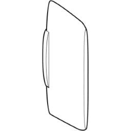 GEBERIT GE Urinaltrennwand Kunststoff Basic, weiss  – 115.201.11.1