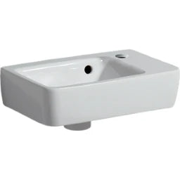 GEBERIT SANITARY Geberit Renova Plan Hand Basin 36x25cm with Tap Hole, with Overflow – 500.382.01.1